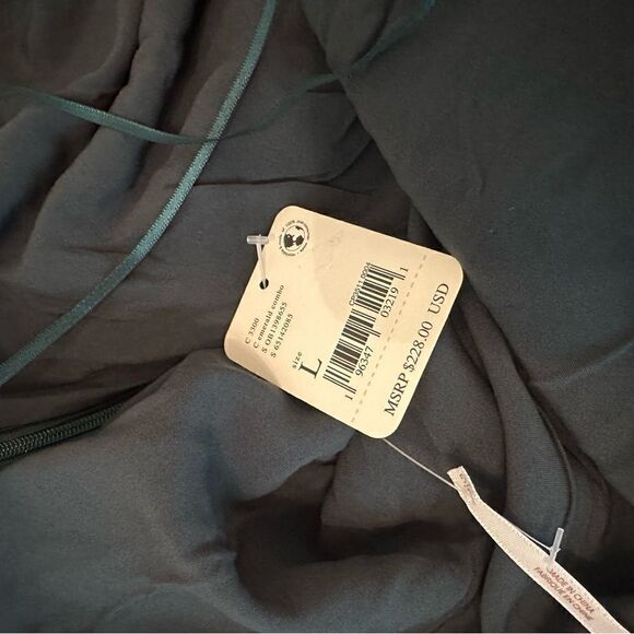 NWT Free People X REVOLVE Juliet Velvet Printed Maxi Dress in Emerald Combo-Q8 - Picture 8 of 8